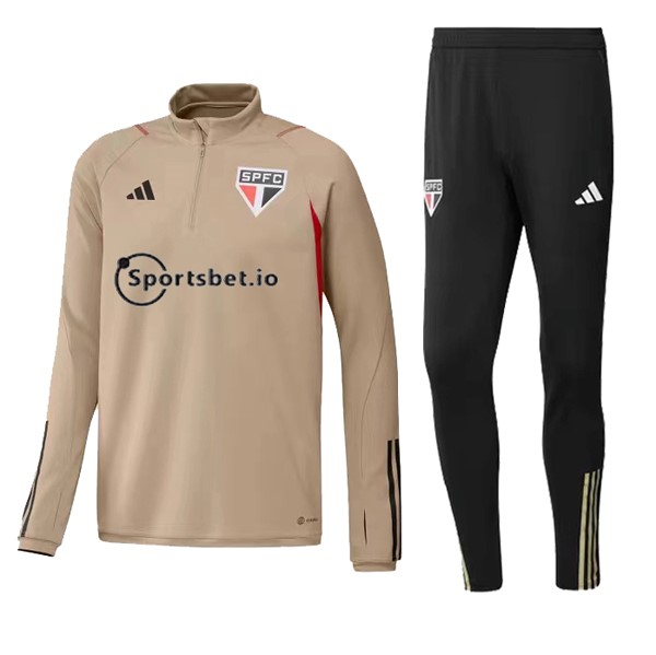 Sudadera De Training Sao Paulo 2023-2024 Amarillo